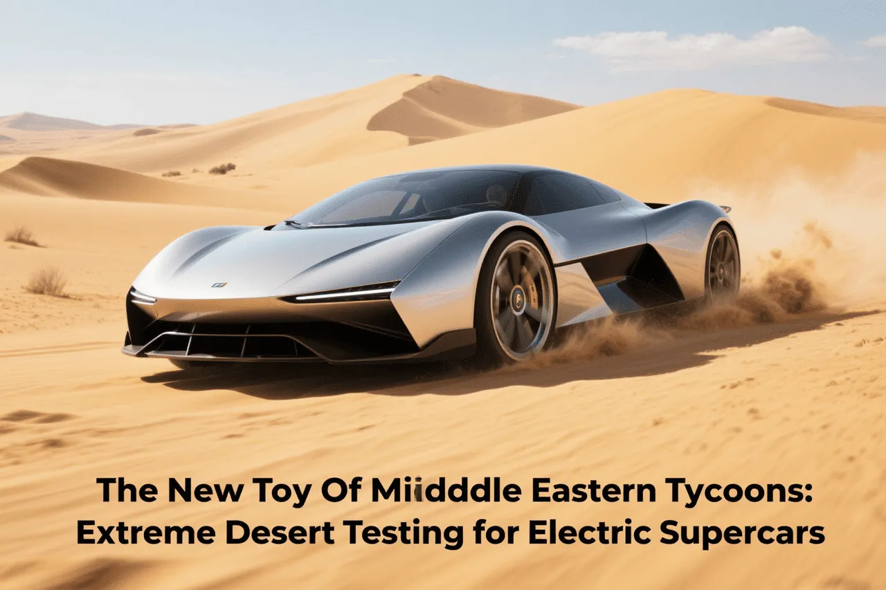 Electric supercar desert test