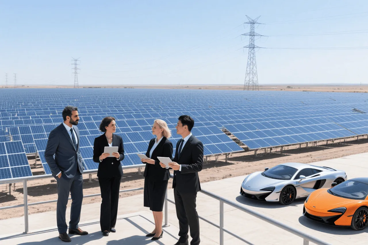 Solar farm funded by supercar owners